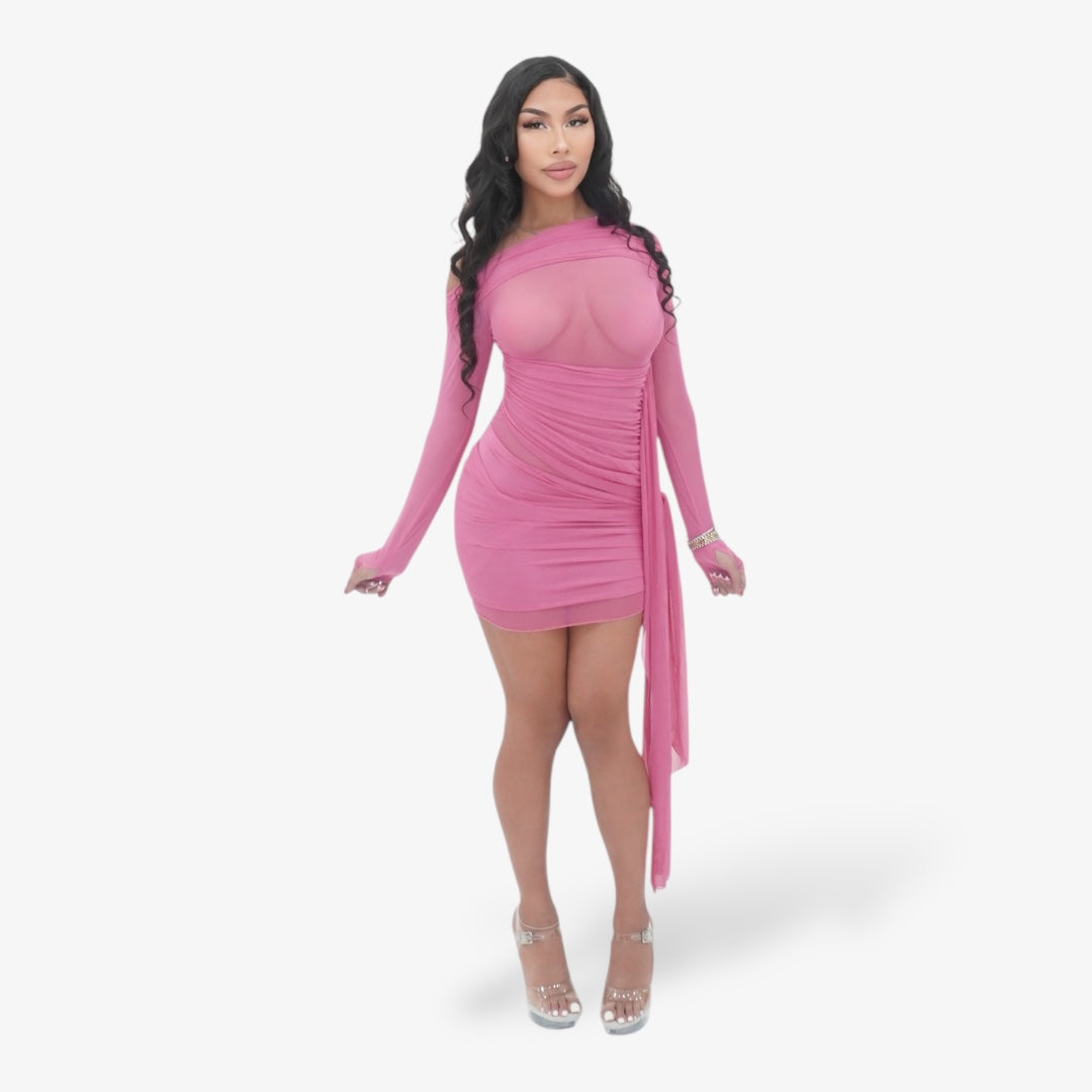 Wrap Me Up Dress - Pink