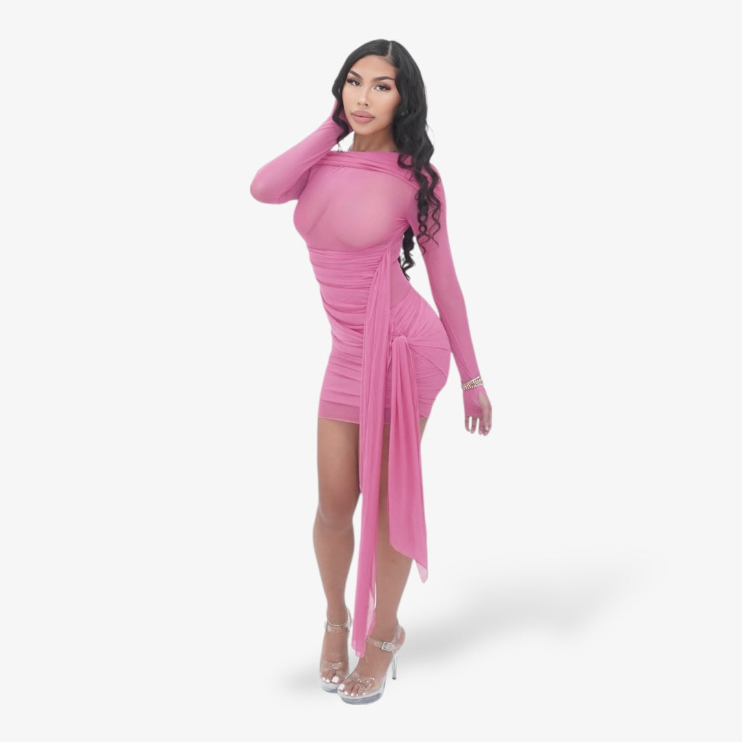 Wrap Me Up Dress - Pink