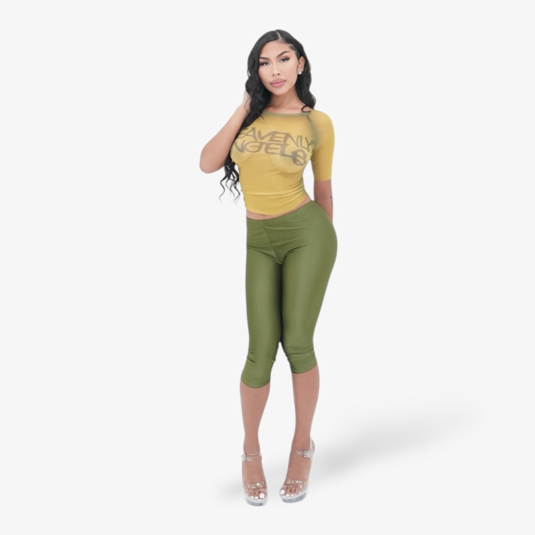 Heavenly Angels Top - Mustard