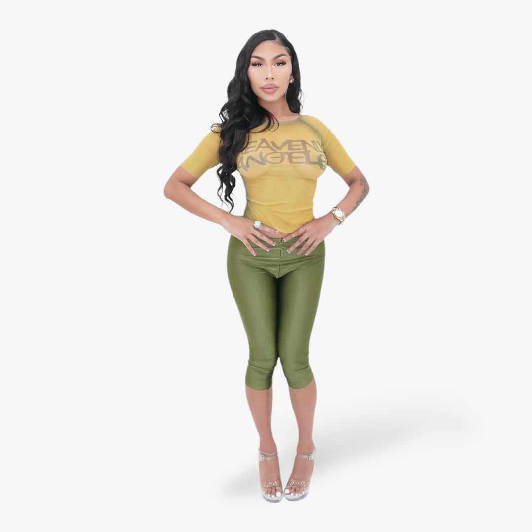 Heavenly Angels Top - Mustard